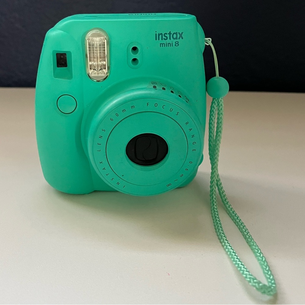 INSTAX Mini 8 in mint green.